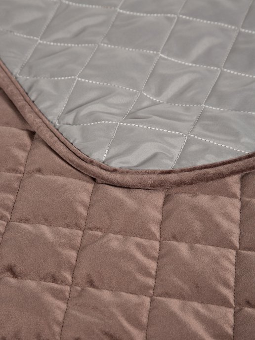 Покрывало стёганое «Империя» 117х200 см (коричневый), фото 13 из 224