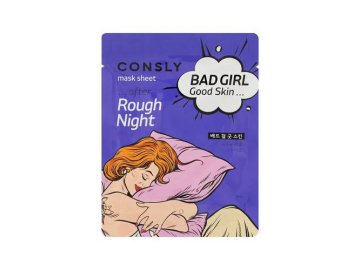 Маска тканевая для лица CONSLY Bad Girl Good Skin после бурной ночи, 23 мл