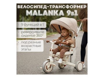 Детский велосипед Bubago Malanka BG 211-1 (бежевый)