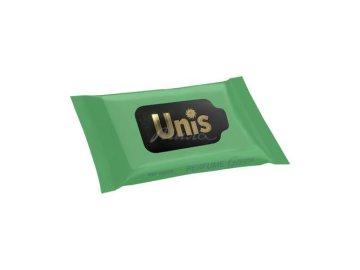 Салфетки влажные UNIS антибактериальные Perfume Green, 15 шт