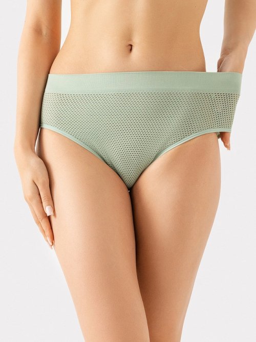 Трусы женские классические в яблочно-мятном цвете, фото 3 из 24