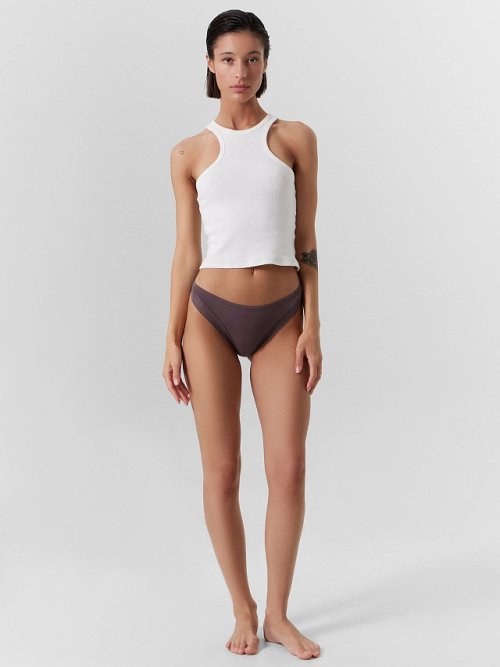 Трусы женские слипы таупово-бежевые, фото 3 из 24