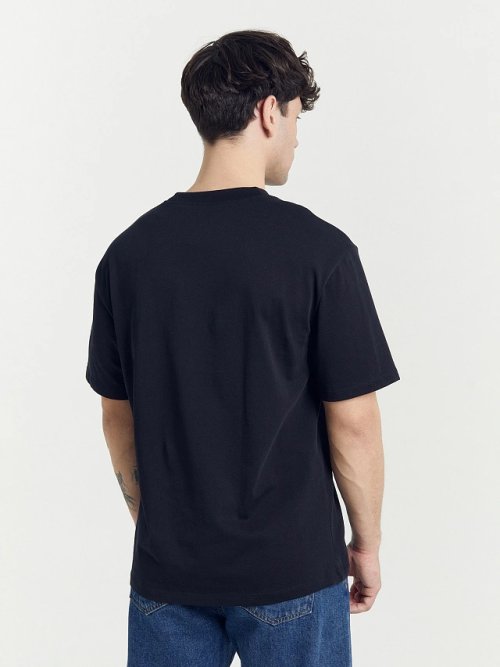 Футболка мужская черная с печатью, фото 2 из 16