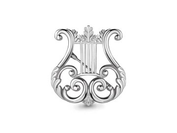 Брошь Aquamarine, серебро 925 проба 7 Карат