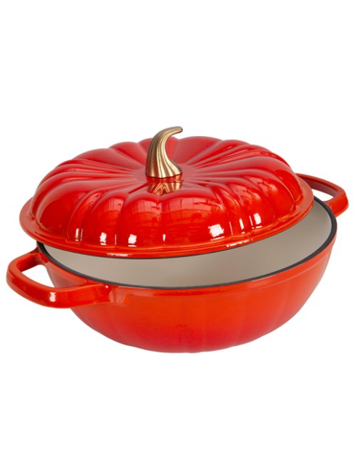 Жаровня чугунная эмалированная Pumpkin 4 л, фото 9 из 39