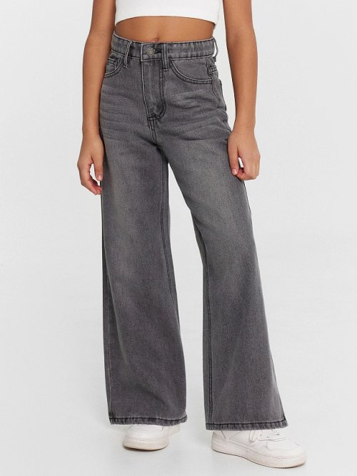 Джинсы для девочек серые, фото 2 из 6