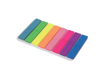 Закладки клейкие BRAUBERG 126699 (NEON COLOR, пластиковые, 45*8мм, 8цв. х 20л., в пластик. книжке) в Светлогорске 5 элемент