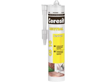 Герметик силиконовый нейтральный Ceresit CS16 белый 280мл Ома