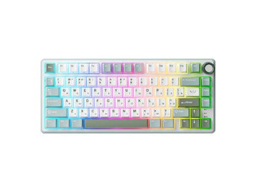 Клавиатура Royal Kludge R75 RGB Sky Cyan (RK Brown)