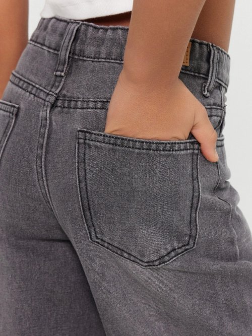 Джинсы для девочек серые, фото 6 из 6