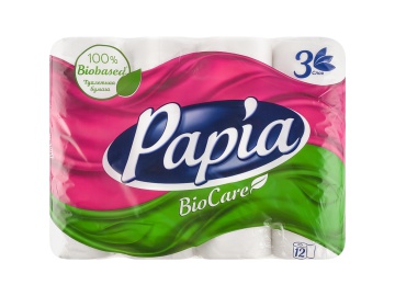 Туал.бумага"PAPIA"(BIO CARE,3сл)12р на акции в магазинах Евроопт