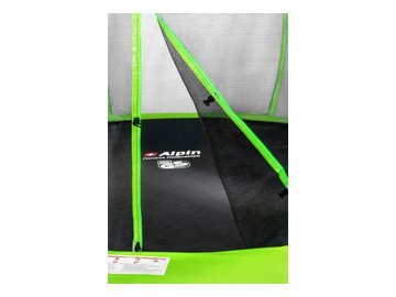 Батут Alpin SKY Carbon inside зеленый 12ft. с защит.сеткой и лестницей ASK-374