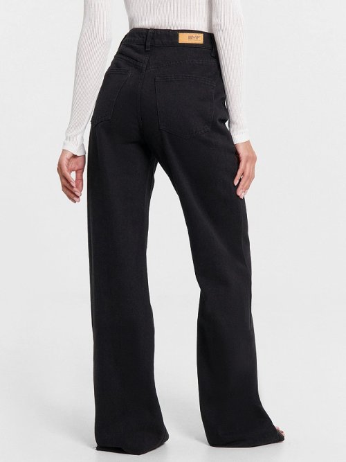Джинсы женские wide leg fit черные, фото 6 из 32