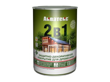 Состав деревозащитный Акватекс 2в1 ваниль 0,8л