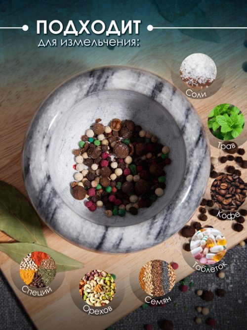 Ступка для соли и специй Spices, фото 3 из 39