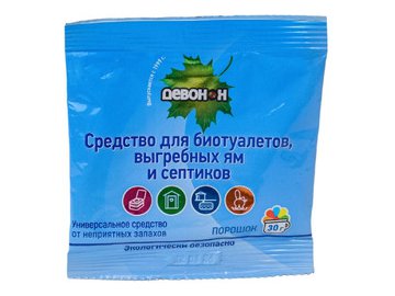 Порошок для биотуалетов, выгребных ям и септиков Девон 30Н