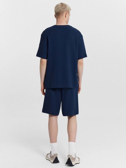 Комплект мужской синий: футболка и шорты, фото 2 из 8