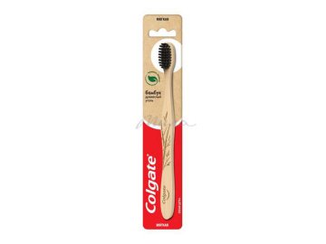 Зубная щетка COLGATE Бамбук Древесный Уголь, мягкая