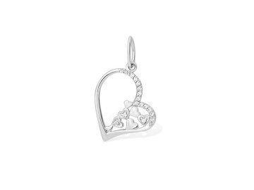 Подвеска декоративная Efremov, серебро 925 проба, вставка фианит 7 Карат