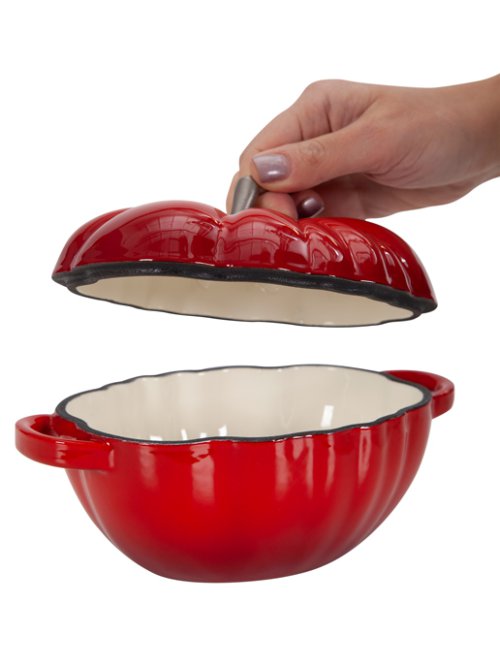 Кокотница чугунная эмалированная Tomato mini 0,48 л, фото 6 из 45