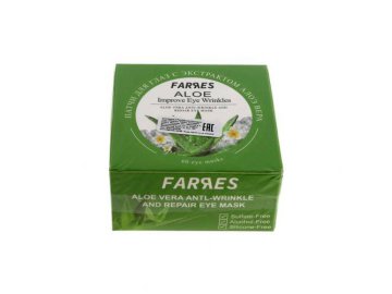 Патчи для глаз FARRES с экстрактом Алоэ вера, 60 шт