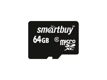 Карта памяти smartbuy sb64gbsdcl10-01 (с адаптером sd) Электросила