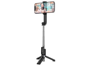 Трипод для смартфона Borofone BY9 4,5-7″ BT4.0 пульт ДУ чёрный