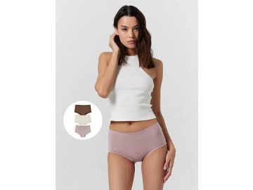 Трусы женские слипы набор (3 шт.) в бежевом цвете