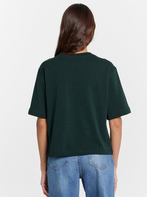 Футболка женская в темно-зеленом оттенке, фото 2 из 5