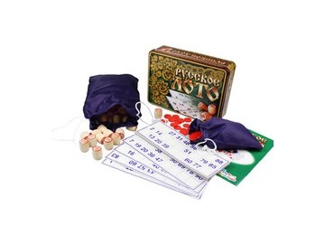 Настольная игра Десятое королевство Лото Русское Русские узоры (жестяная коробка) 1776