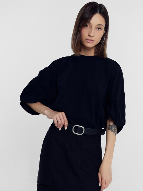 Джемпер женский в черном цвете, фото 5 из 6