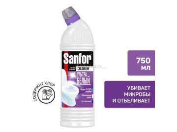 Средство санитарно-гиги универсальное Sanfor Chlorum 750мл для чистки и дезинфекции