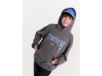 Худи для мальчиков серое с печатью Марк Формель