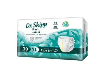Подгузники для взрослых Dr. Skipp Basic XL (30 шт)