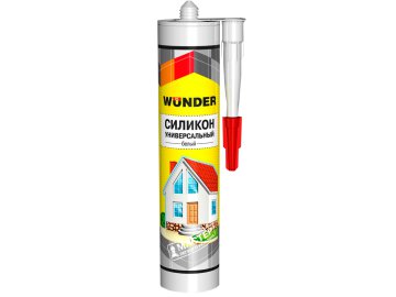 Герметик силиконовый универсальный WUNDER белый 280 мл (Китай)
