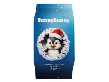 Салфетки влажные детские SUNNY BUNNY, 8 шт, арт. 22