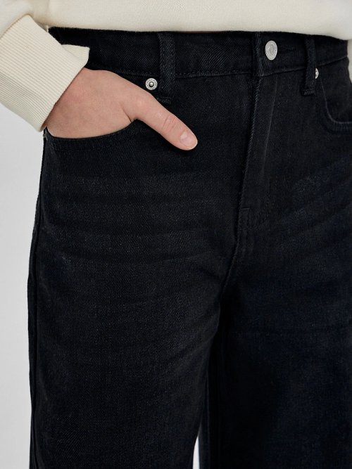 Джинсы для девочек черные, фото 6 из 7