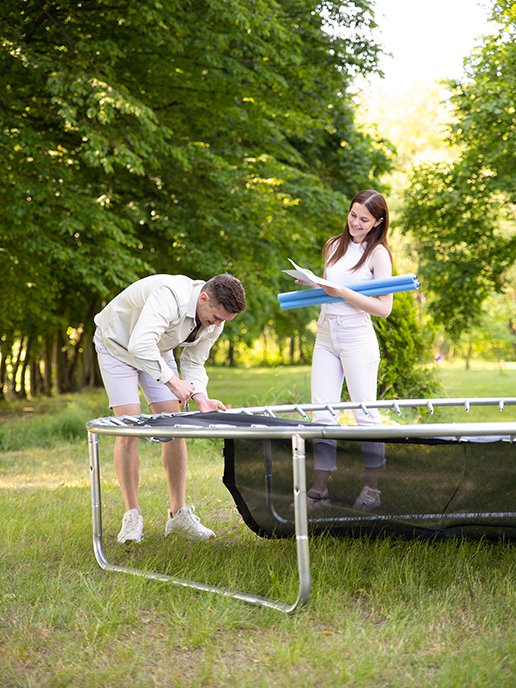 Батут JUMP-1 немеханизированный с внутренней защитной сеткой, фото 10 из 204