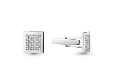 Запонки Aquamarine, серебро 925 проба 7 Карат