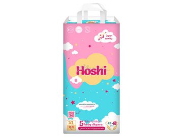 Детские одноразовые подгузники HOSHI, размер XL (5), 48 шт