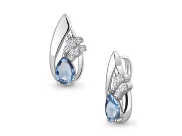 Подвеска декоративная Aquamarine, серебро 925 проба, вставка фианит