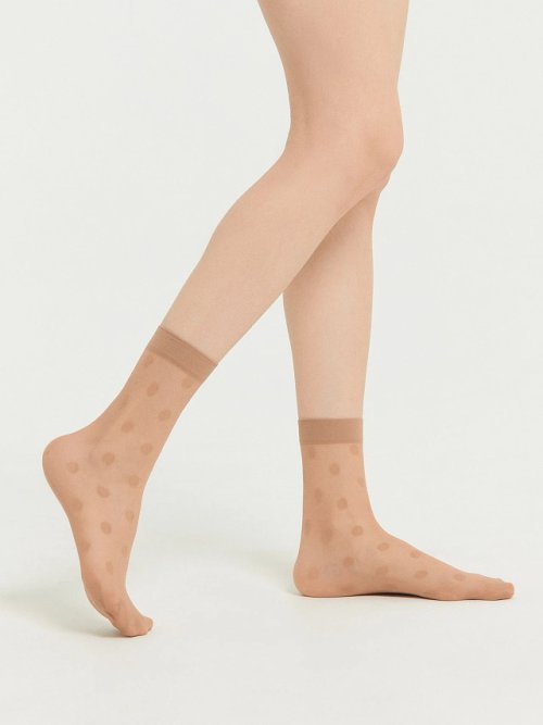 Носки женские бежевые, фото 1 из 4