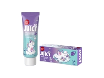 Зубная паста со фтором SPLAT JUICY Lab ВИНОГРАД для детей 3+. 55 мл. Корона