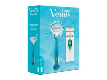 Набор подарочный GILLETTE Venus (Бритва с 1 сменной кассетой + Шампунь PANTENE Aqua Light, 250 мл) на акции в магазинах Мила