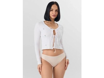 Трусы бразилиана белые с кружевом Марк Формель