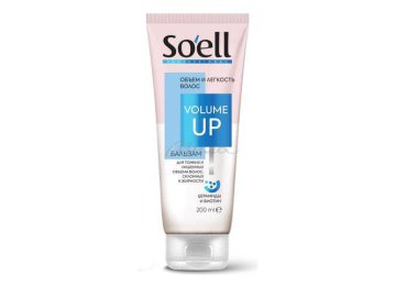 Бальзам-ополаскиватель для волос SOELL Professional VOLUME UP Объем и сила, 200 мл
