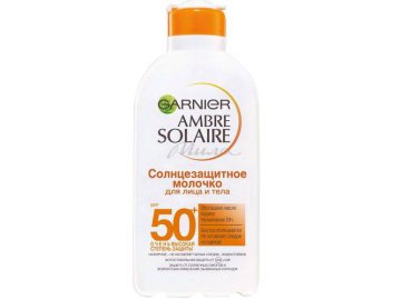 Молочко солнцезащитное д/лица и тела Garnier Ambre Solaire SPF50+ 200мл очень высок.степ.защиты