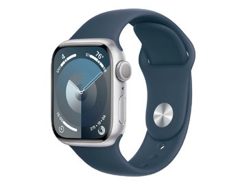Смарт-часы Apple Watch Series 9 41mm Silver MR903CH/A (силиконовый ремешок S/M) на акции в магазинах 5 элемент