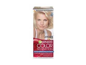 Крем-краска для волос GARNIER Color Sensation, тон 101 Серебристый блонд, 110 мл