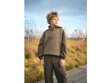 Худи для мальчиков оверсайз коричневое из коллекции "Zakaзnik El’nya / Заказник Ельня"